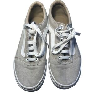 Vans‎ old skool neutral beige white women's 7 casual sneaker shoe skater shoes